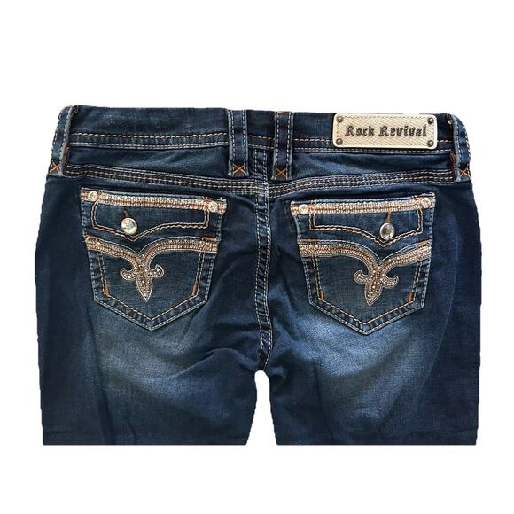 Rock Revival Women’s Dark Wash Bootcut Easy Boot Betty Jeans 28 (32x29) - Picture 10 of 11